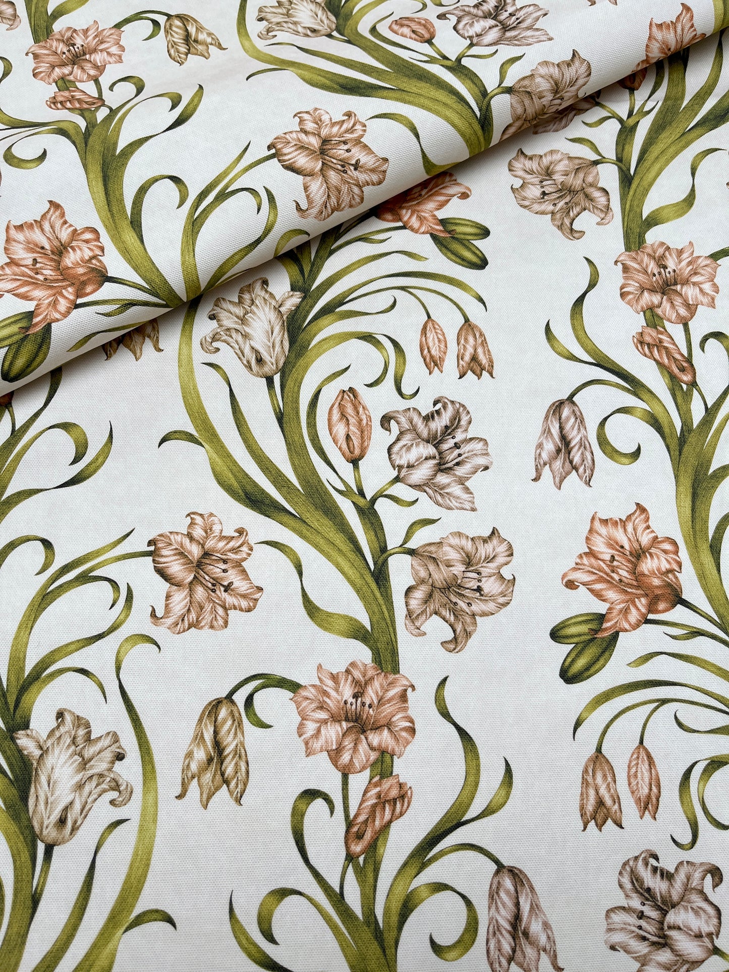 Laleh Cotton Panama Fabric in Alabaster