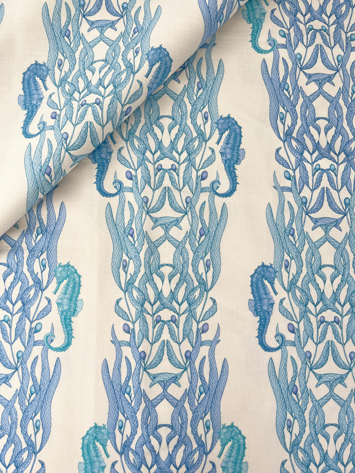 Cordelia Linen Union Fabric In Marine
