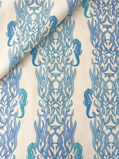 Cordelia Linen Union Fabric In Marine