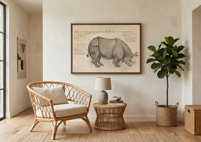 Rhinoceros Print