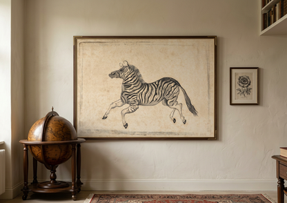 Zebra banknote vignette from A.B.C Durand and Co.