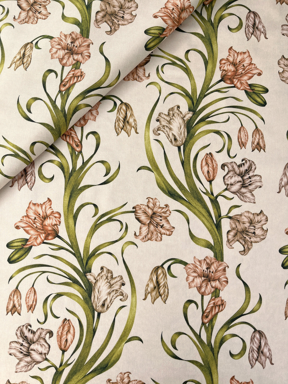 Laleh Cotton Panama Fabric in Parchment