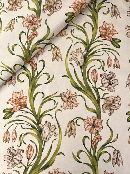 Laleh Cotton Panama Fabric in Parchment