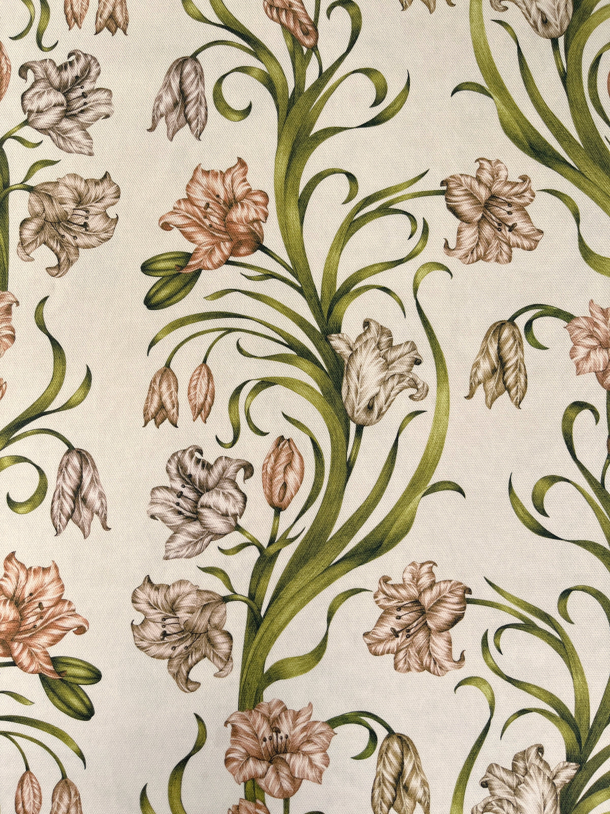 Laleh Cotton Panama Fabric in Parchment