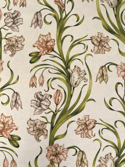 Laleh Cotton Panama Fabric in Parchment