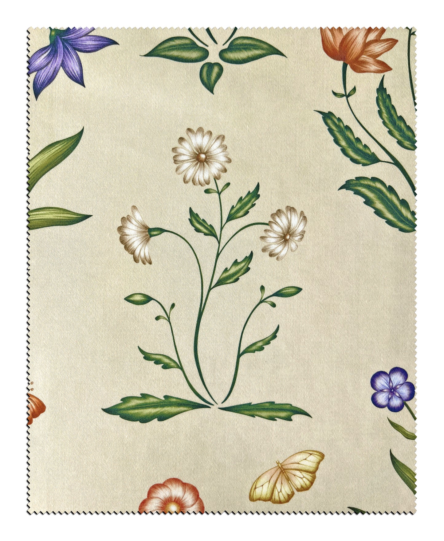 Zahra Cotton Satin Fabric in Parchment