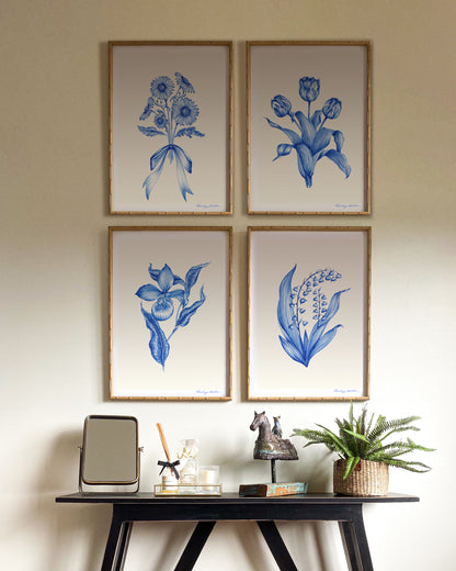 Blue Garden Prints